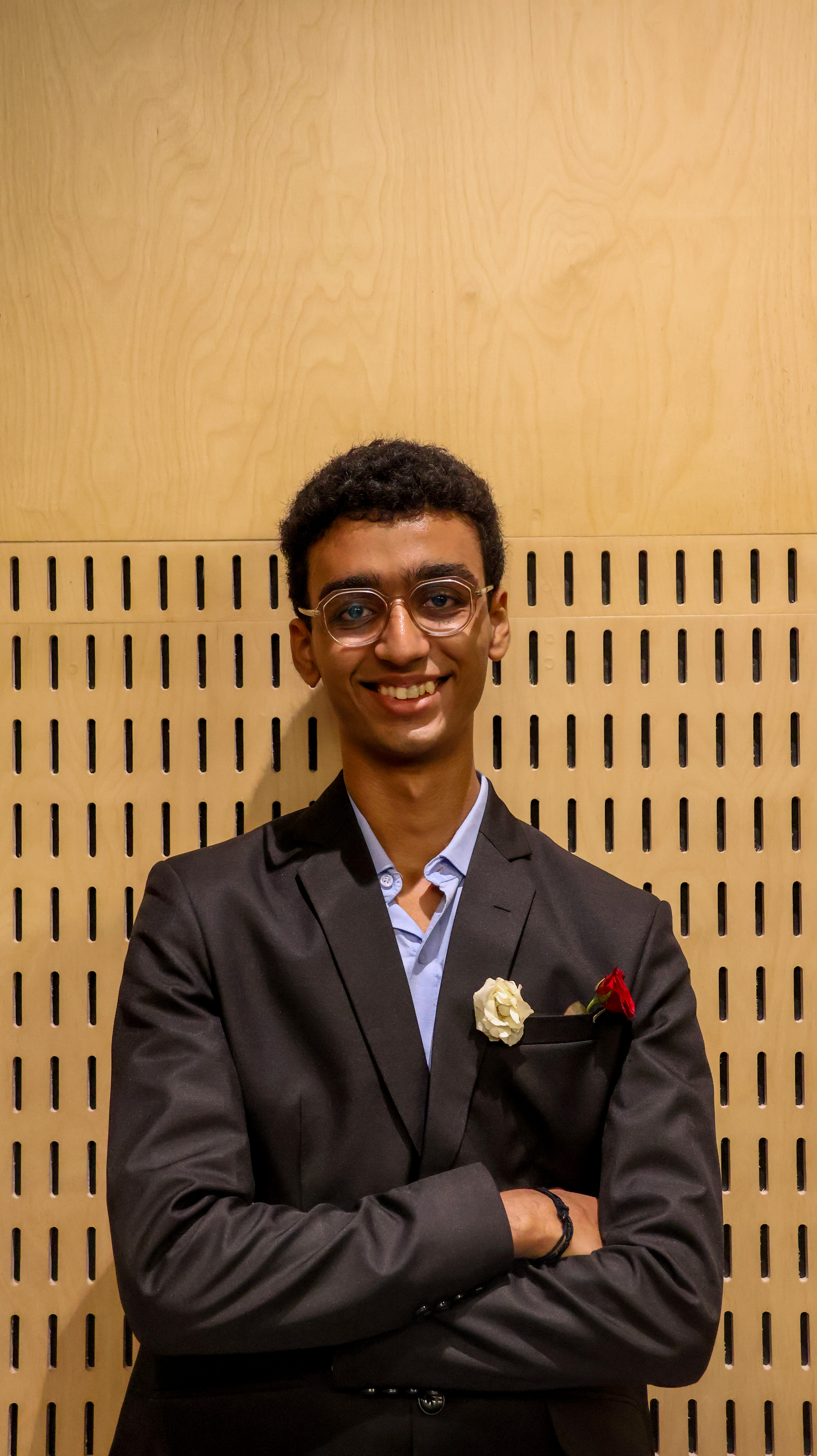 Portrait of Prabhanshu Dwivedi, Finance Secretary, FRCRCE Student Council